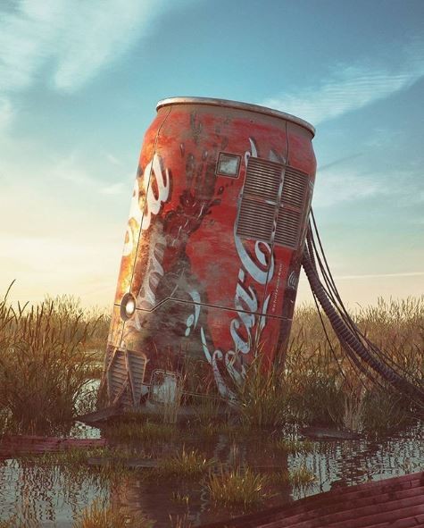 Lata de coca cola