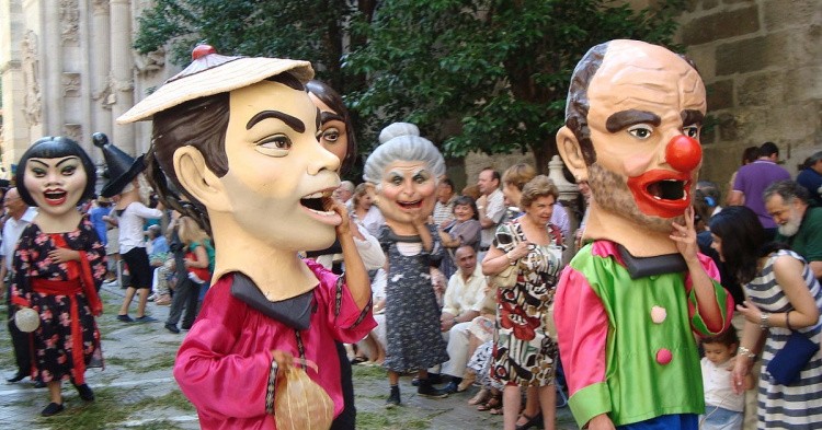 Giant heads parade through the streets of Granada every May for this spectacular festival