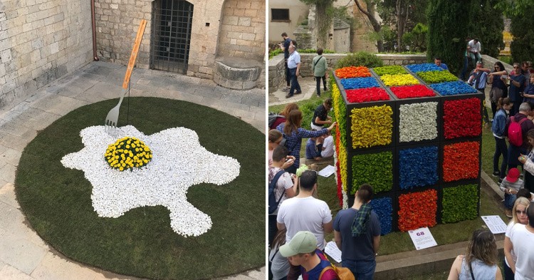 This festival in Girona, Catalonia celebrates spring with magnificent flower displays