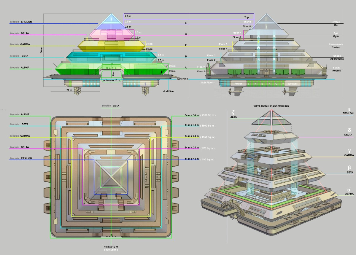 Planos de uno de los hoteles