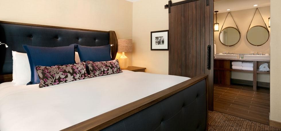 Una de las habitaciones del hotel