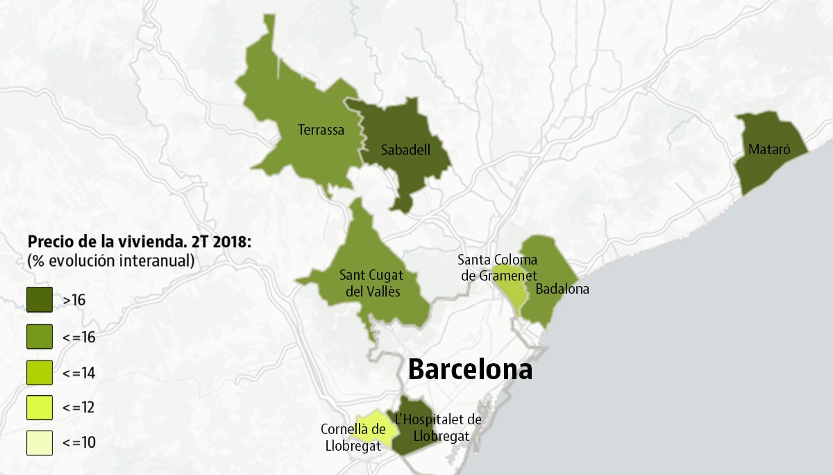 De L’Hospitalet a Alcorcón: así está el precio de las casas en la periferia de Barcelona y Madrid