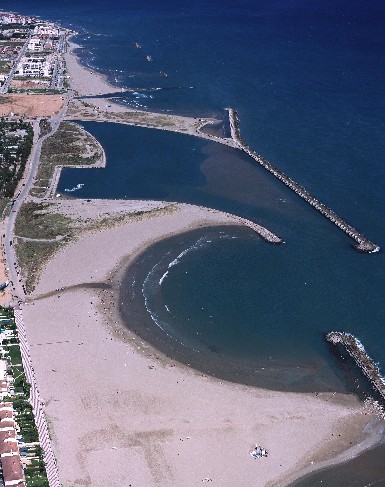 Playa Les Gavines, Cubelles, Barcelona / Fuente: mapama.gob.es