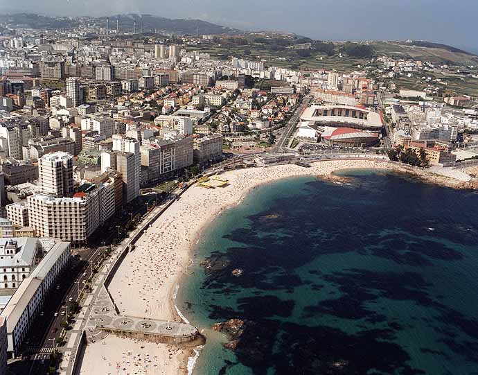 Playa Riazor, A Coruña / Fuente: mapama.gob.es