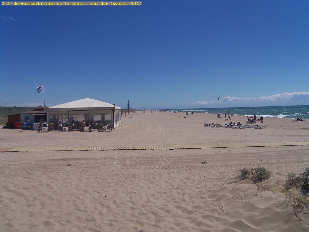 Playa Platja de la Pineda, Viladecans, Barcelona / Fuente: mapama.gob.es