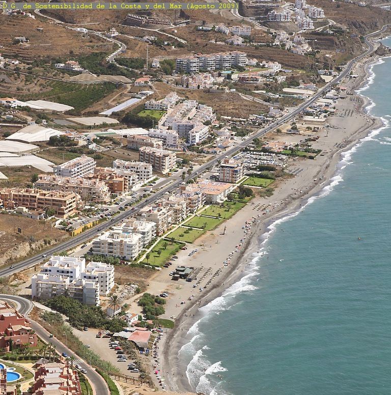 Playa El Peñoncillo, Torrox, Málaga / Fuente: mapama.gob.es