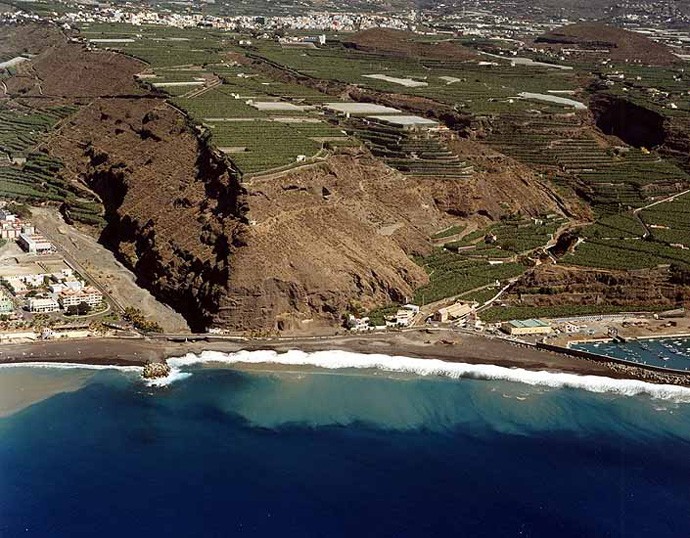 Playa Puerto de Tazacorte, Tazacorte, La Palma / Fuente: mapama.gob.es