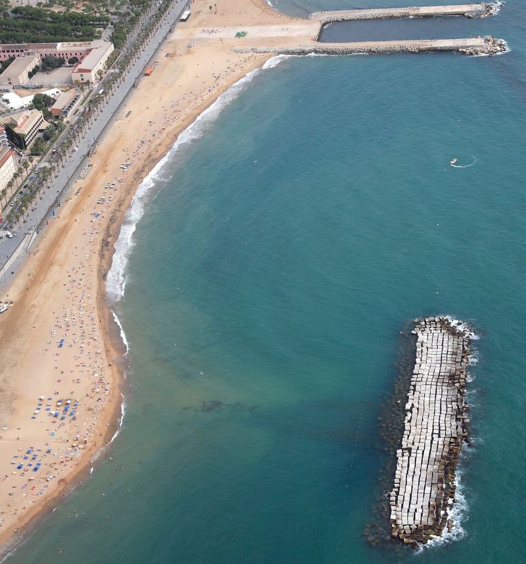 Playa La Barceloneta, Barcelona / Fuente: mapama.gob.es