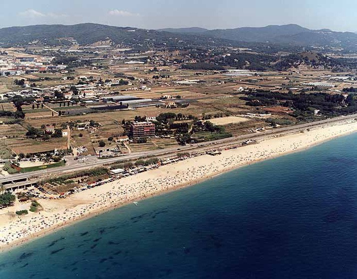 Playa Sant Simó, Mataró, Barcelona / Fuente: mapama.gob.es