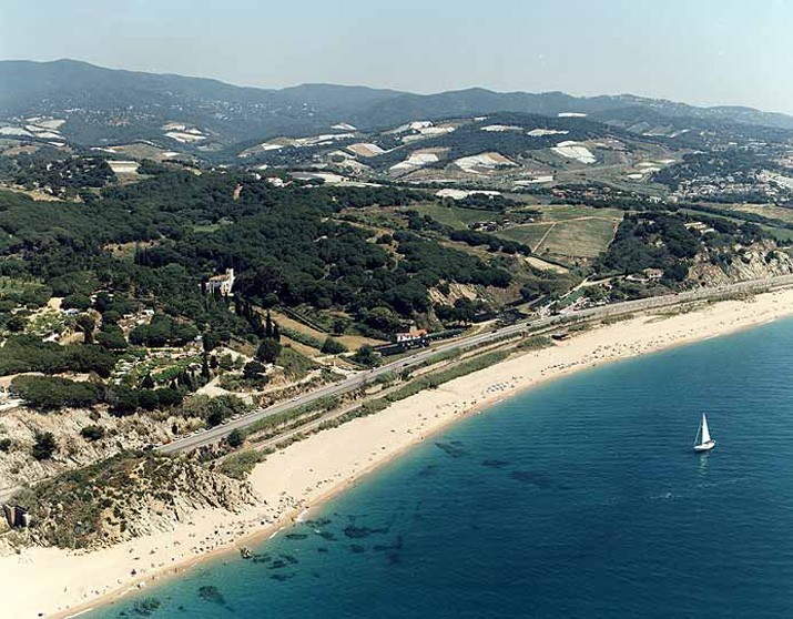 Playa La Murtra, Sant Pol de Mar, Barcelona / Fuente: mapama.gob.es