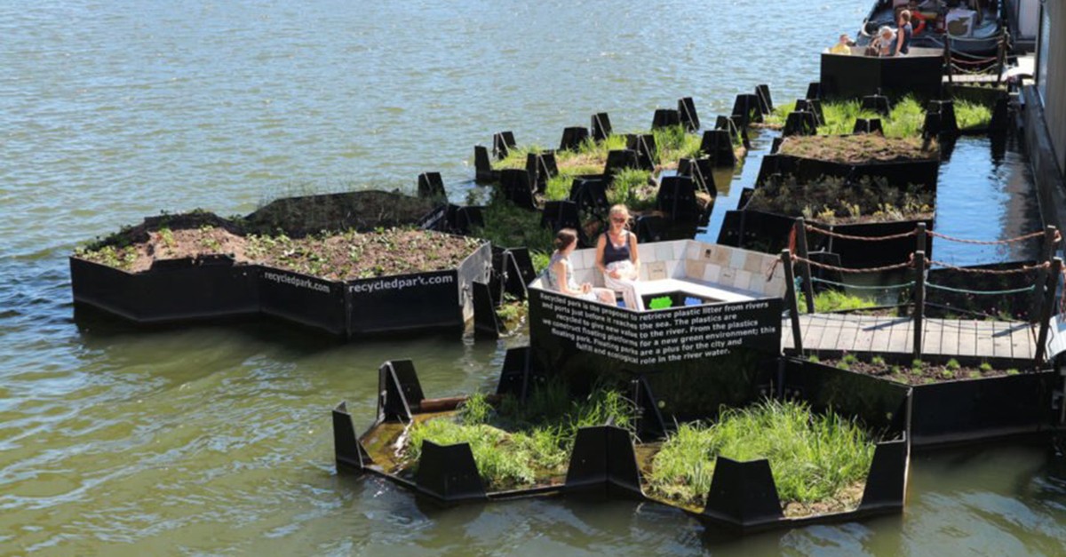 Un pequeño pulmón verde flotante