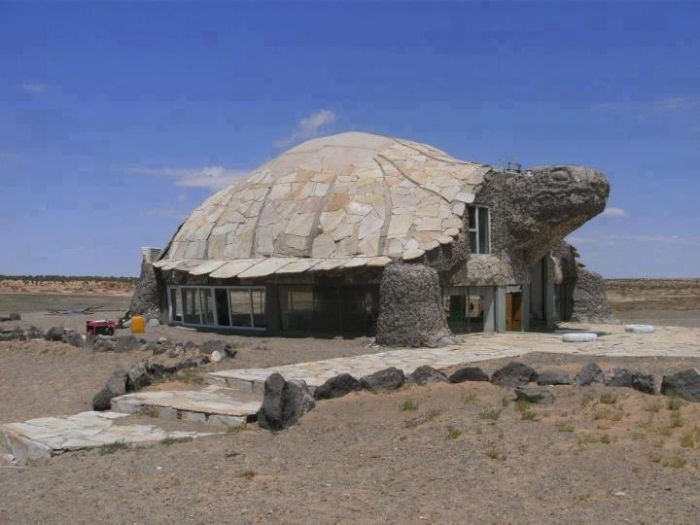 Vivienda con forma de tortuga 