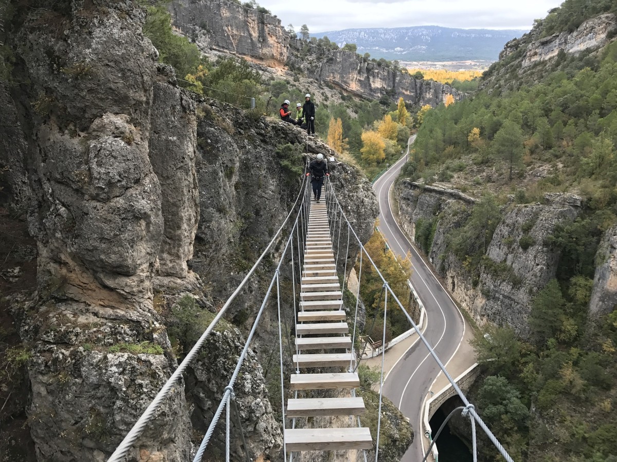 Vía Ferrata de Priego en Cuenca