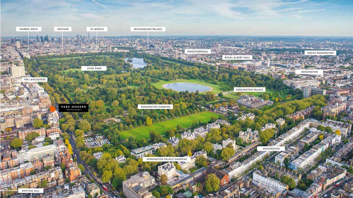 El residencial está cerca a Hyde Park, uno de los grandes pulmones verdes de la ciudad