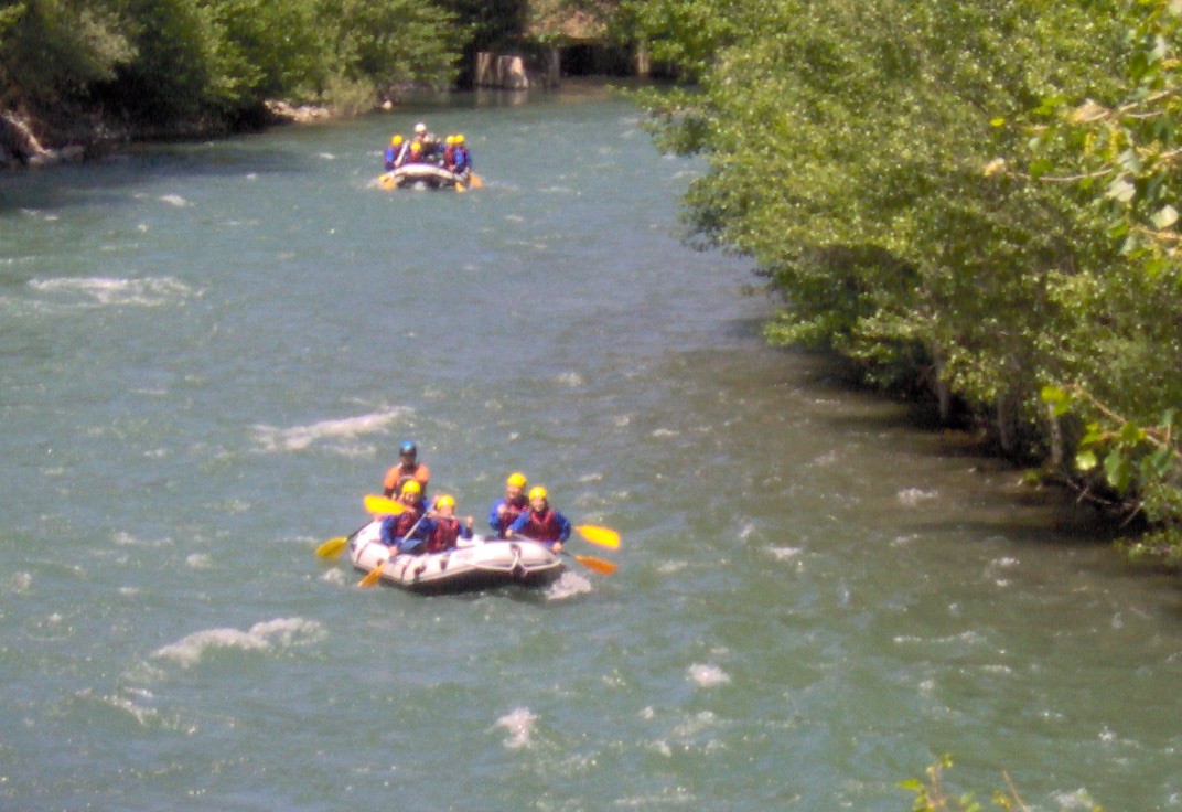 Rafting en el río Noguera Pallaresa de Lleida