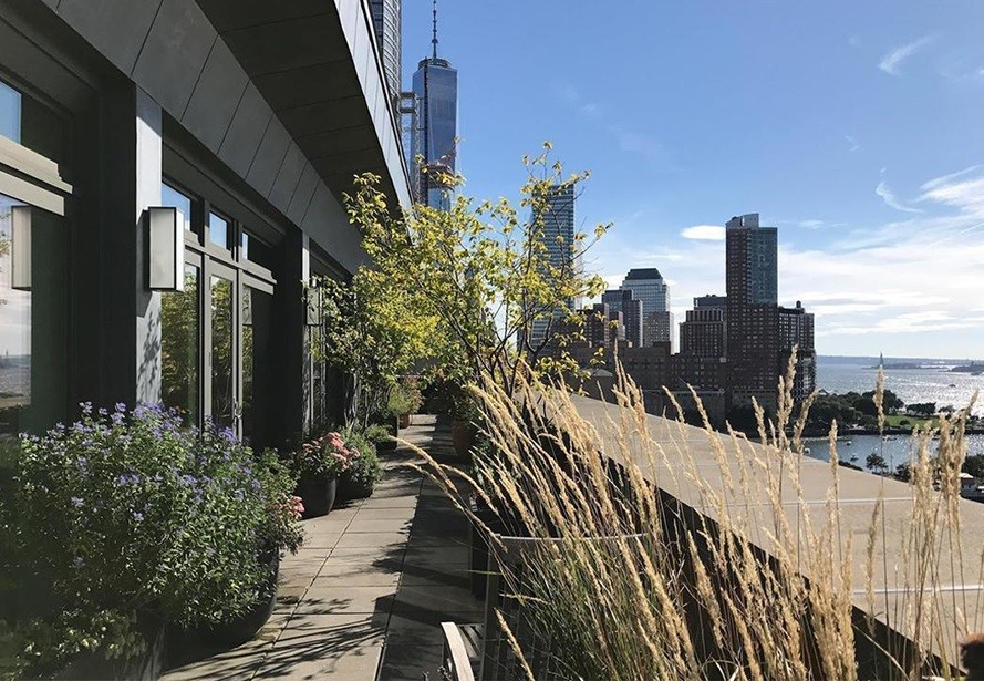 Con vistas al mar y los rascacielos
