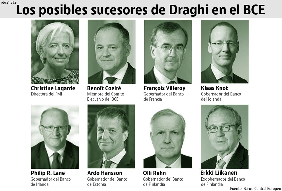 Christine Lagarde, la única mujer en la lista de sucesión de Draghi al frente del BCE