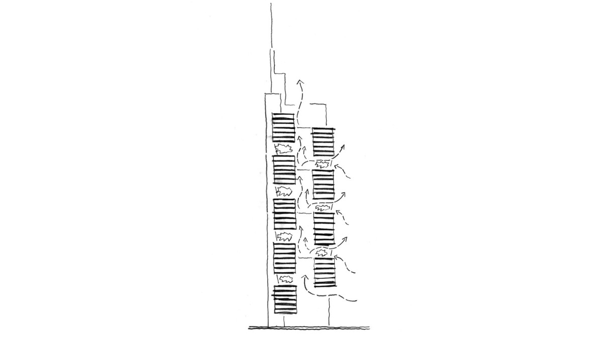 Es uno de los bocetos del edificio