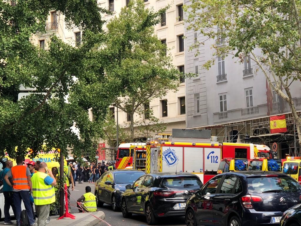 Un muerto y varios heridos por el derrumbe en las obras de remodelación del hotel Ritz de Madrid