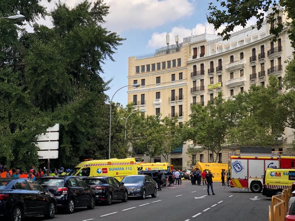Un muerto y varios heridos por el derrumbe en las obras de remodelación del hotel Ritz de Madrid