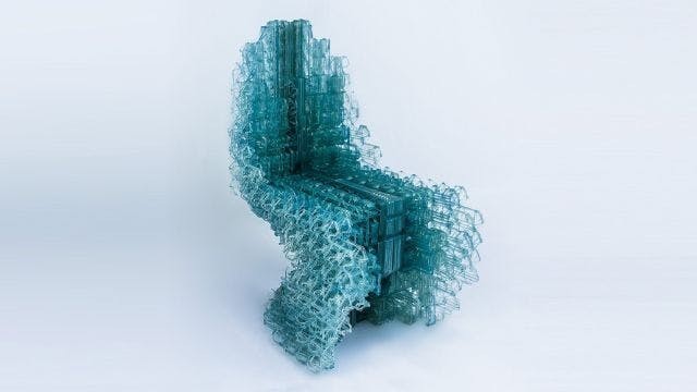 Sillas impresas a medida en 3D Es una línea continua
