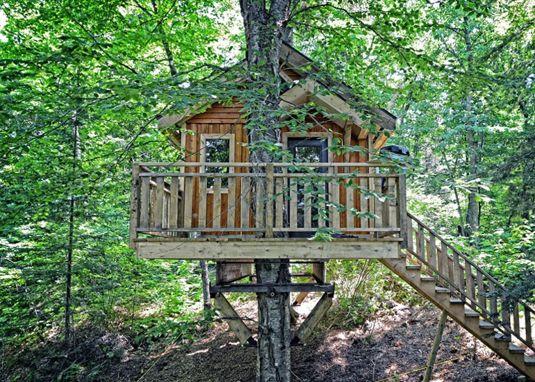 El sumun de lo rústico: cabañas de madera en un parque natural canadiense 