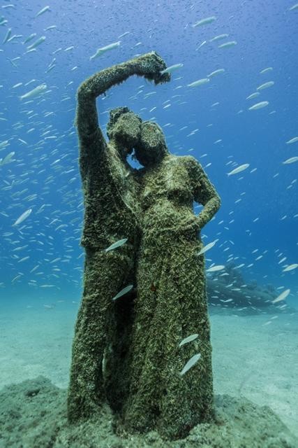 Unterwasser-Selfie / Jason deCaires Taylor