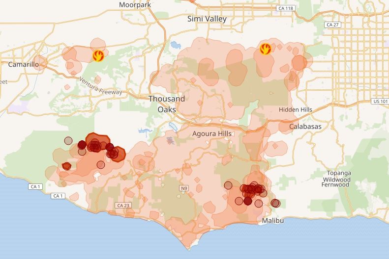La casa de Guillermo del Toro o Will Smith: así son las mansiones afectadas por el incendio de California