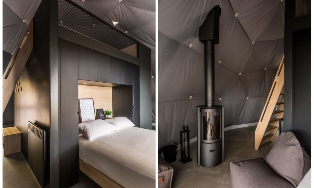 Bienvenido al hotel de tres cápsulas posiblemente con las mejores vistas al bosque