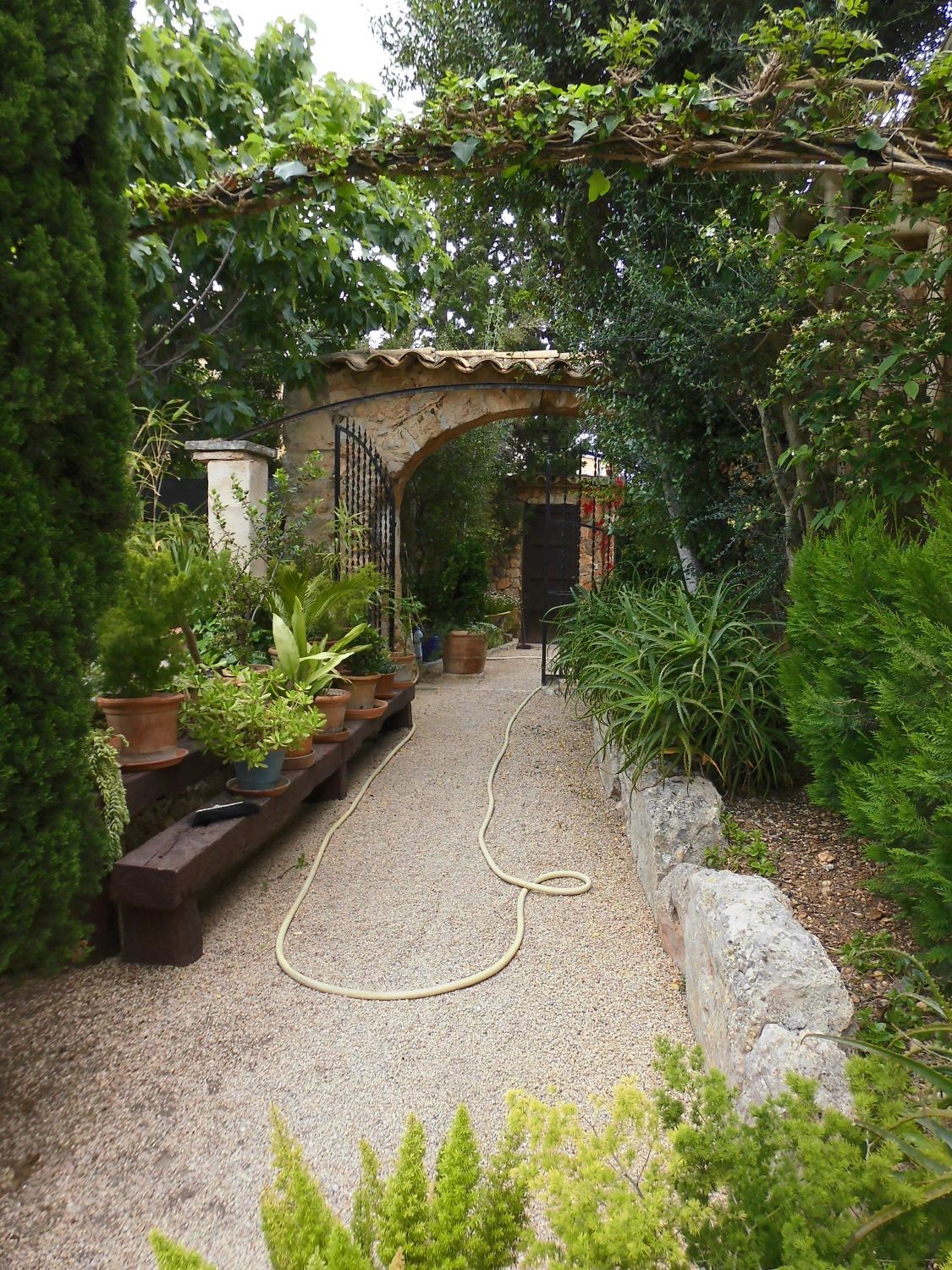 L'entrée du jardin