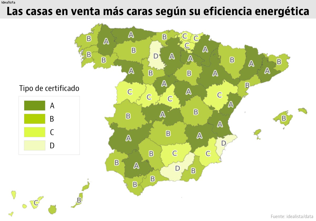 La eficiencia energética aumenta el precio de las casas... en algunas zonas: así influye en la tuya