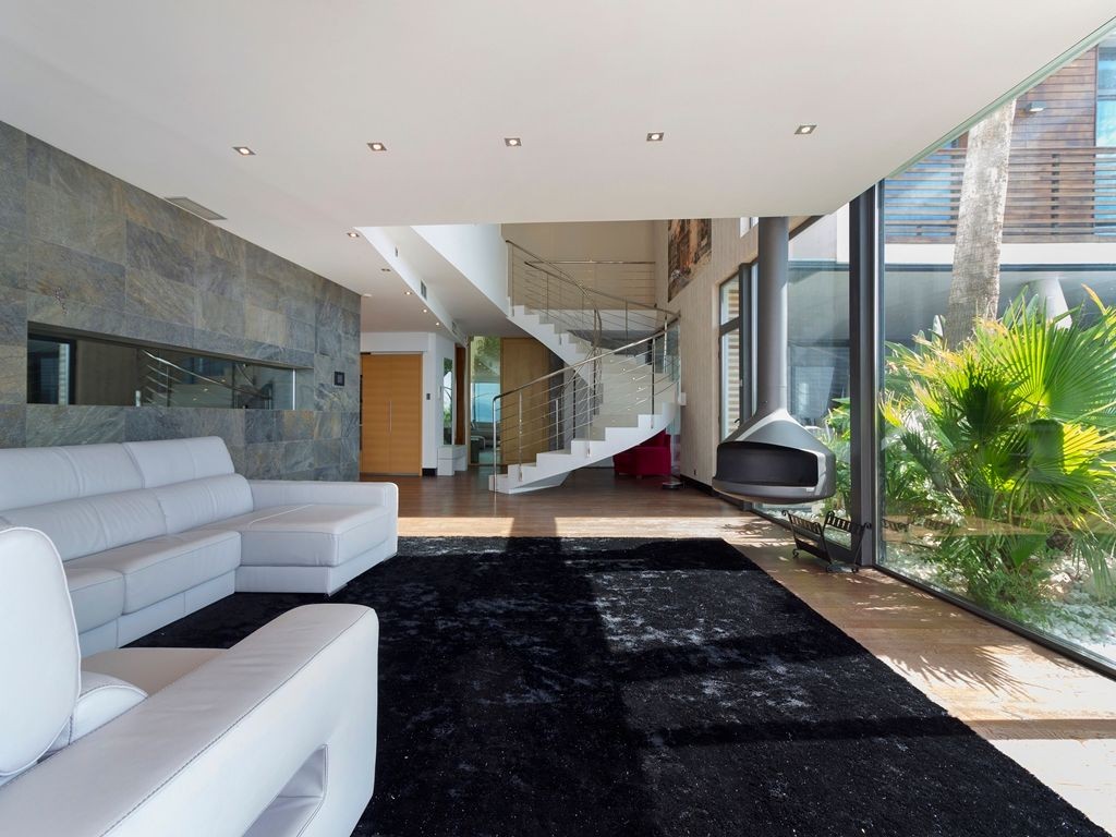 Huset har et rent, moderne design