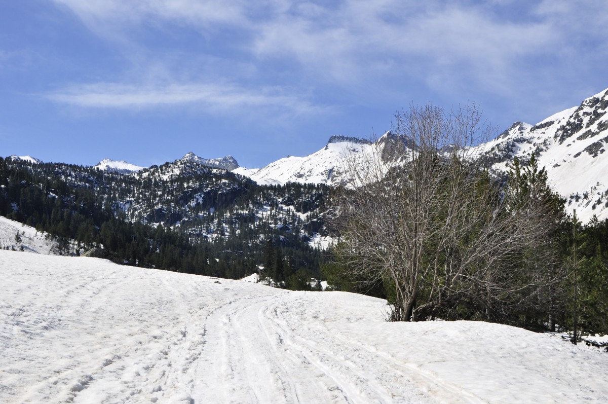 The Valle de Arán, covered in snow