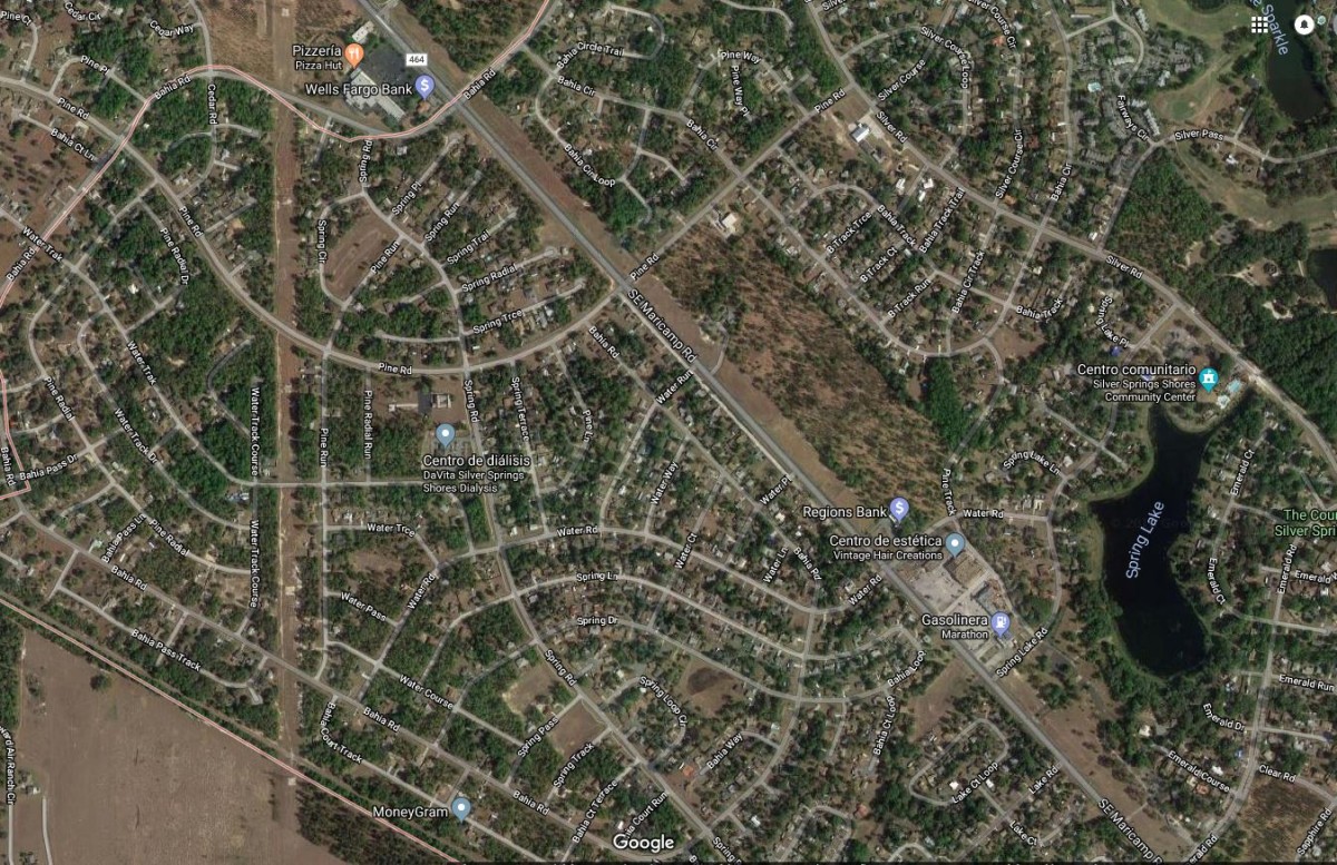 La peor pesadilla para cualquier cartero: las calles de Silver Springs Shores en Florida