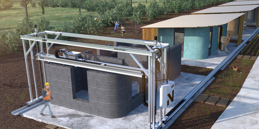 El plan para convertir la basura espacial en materiales con los que imprimir casas en 3D