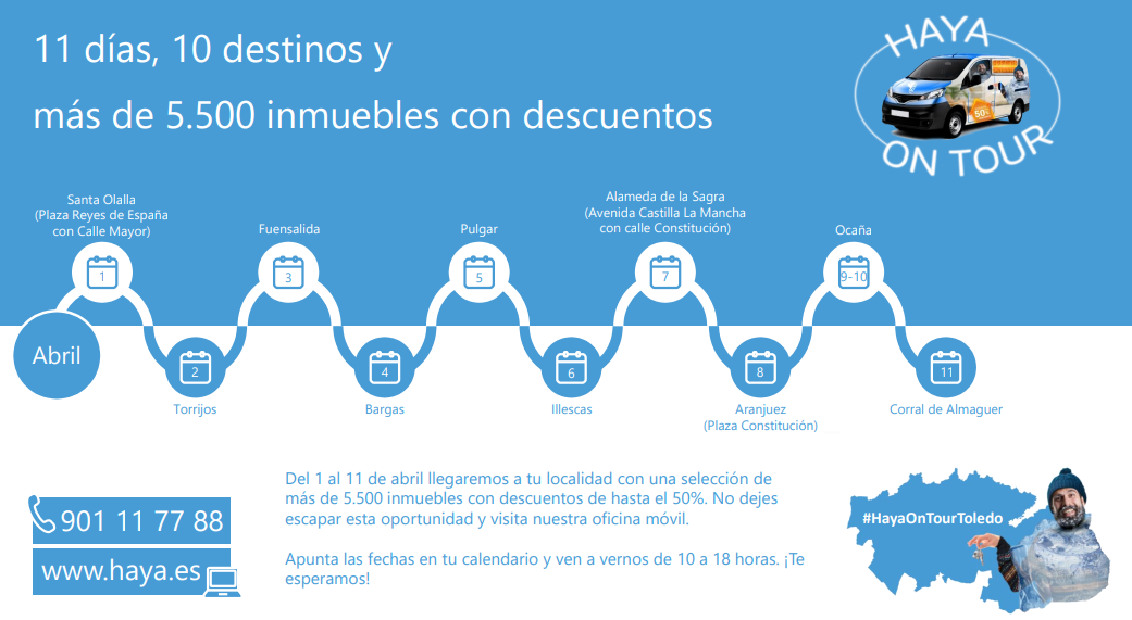 Haya Real Estate, de ruta por Toledo para vender más de 5.000 inmuebles