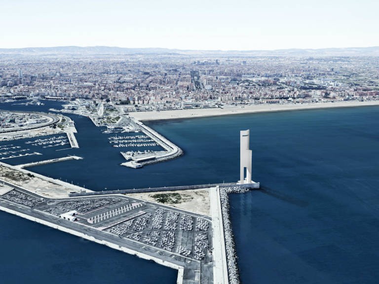 Un aerogenerador de 170 metros de altura y un London Eye, los rascacielos que se disputan el cielo de Valencia