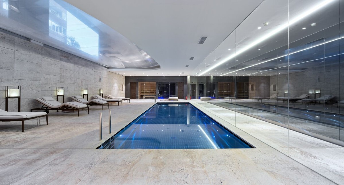 Es la segunda piscina del edificio