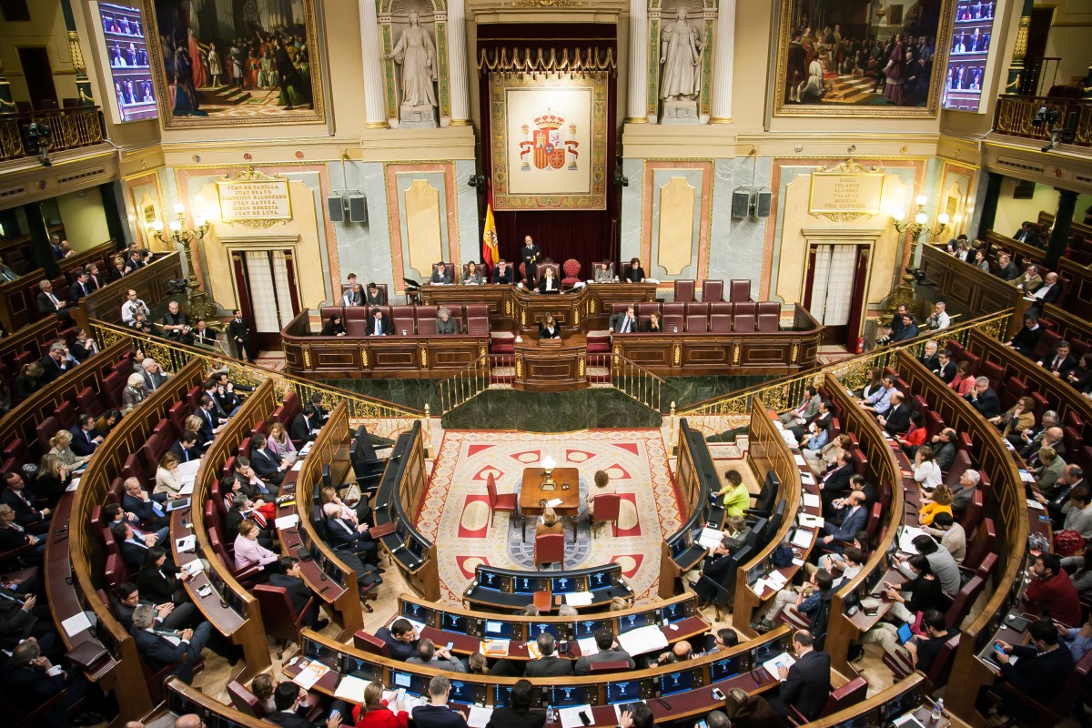 Interior del Congreso de los Diputados