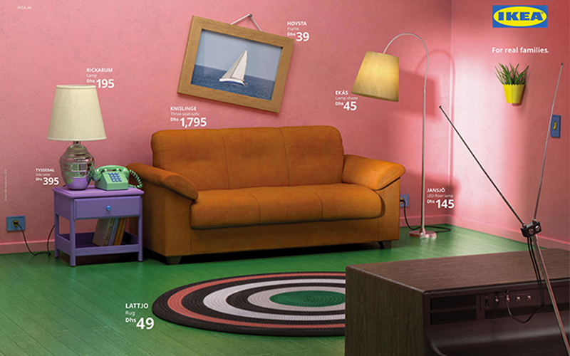 Ikea recrea algunos de los salones más icónicos de la televisión: Los Simpsons o Friends