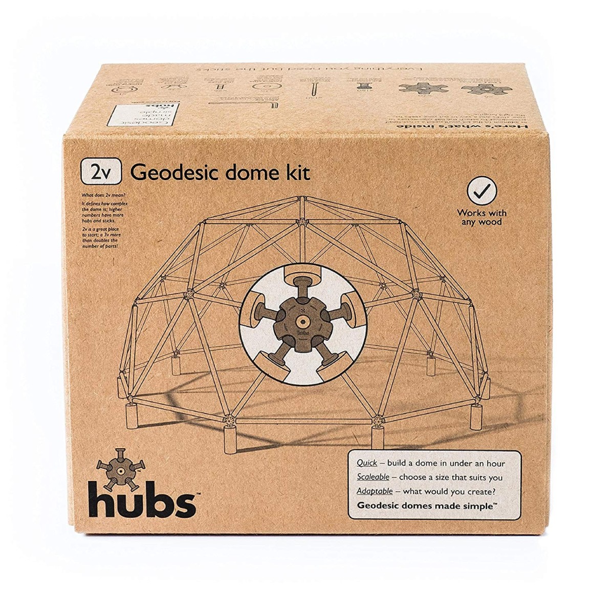 Hubs Geodesic Dome Kit por 165 dólares (145 euros) caseta-geodesica2