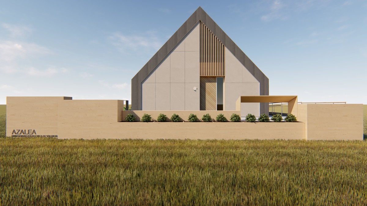 Exterior de Azalea, una casa eficiente y sostenible