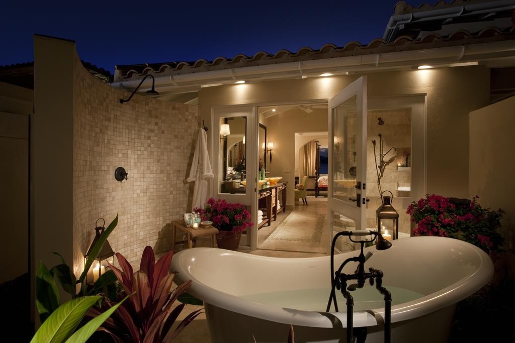 Un baño bajo las estrellas