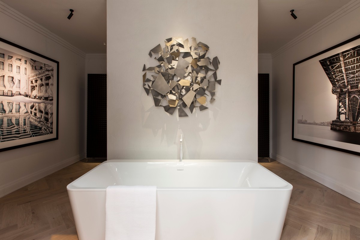 Un baño con glamour