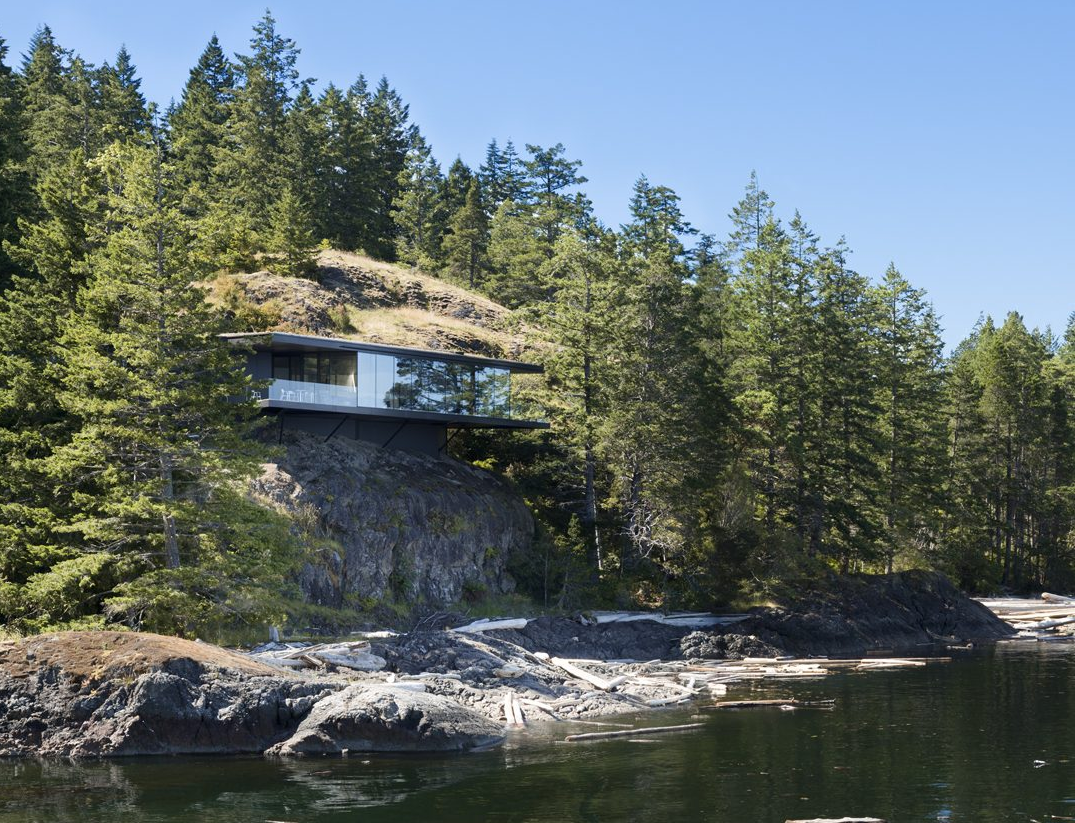 Está en una isla de la Columbia Británica