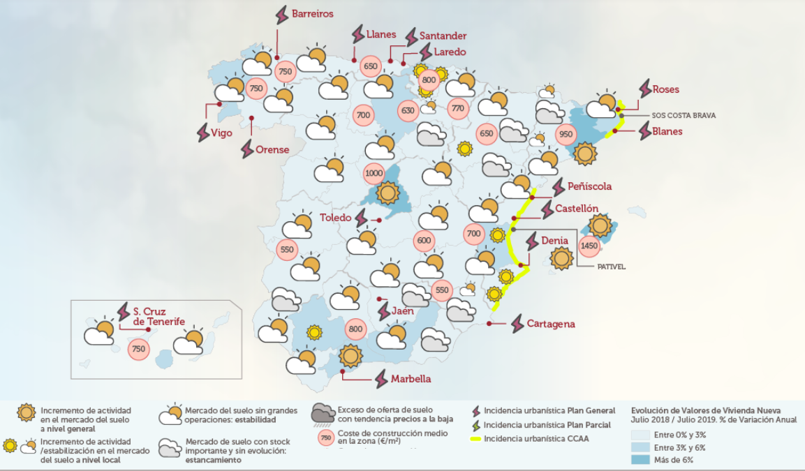 Imagen del día: el mapa del ‘tiempo urbanístico’