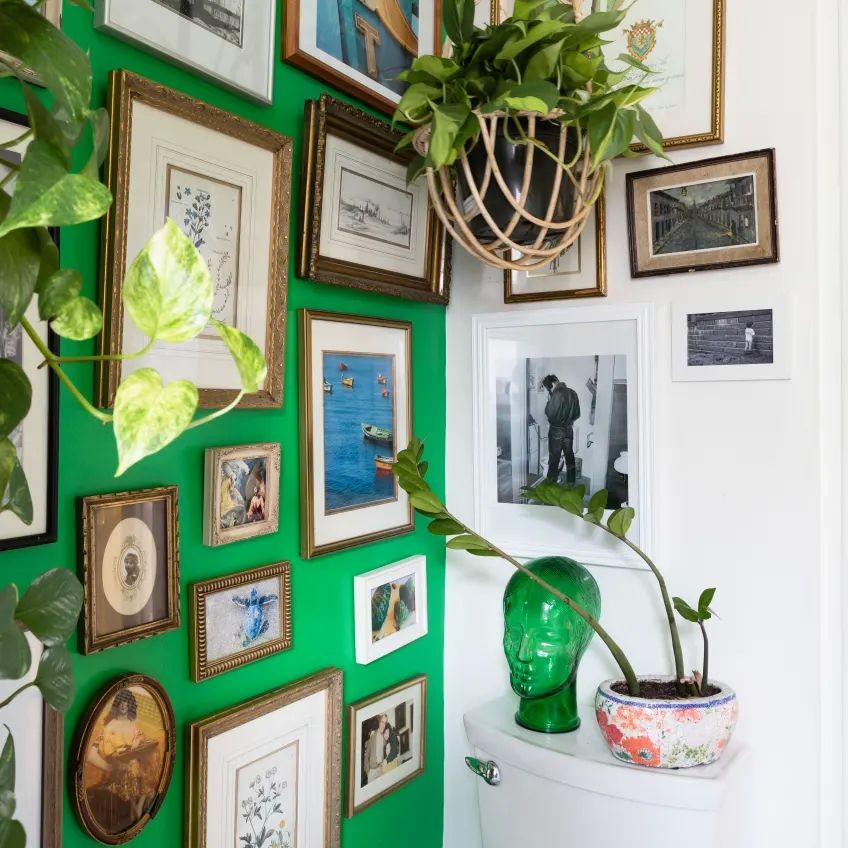 Galería de glamour bano-cuadros-plantas