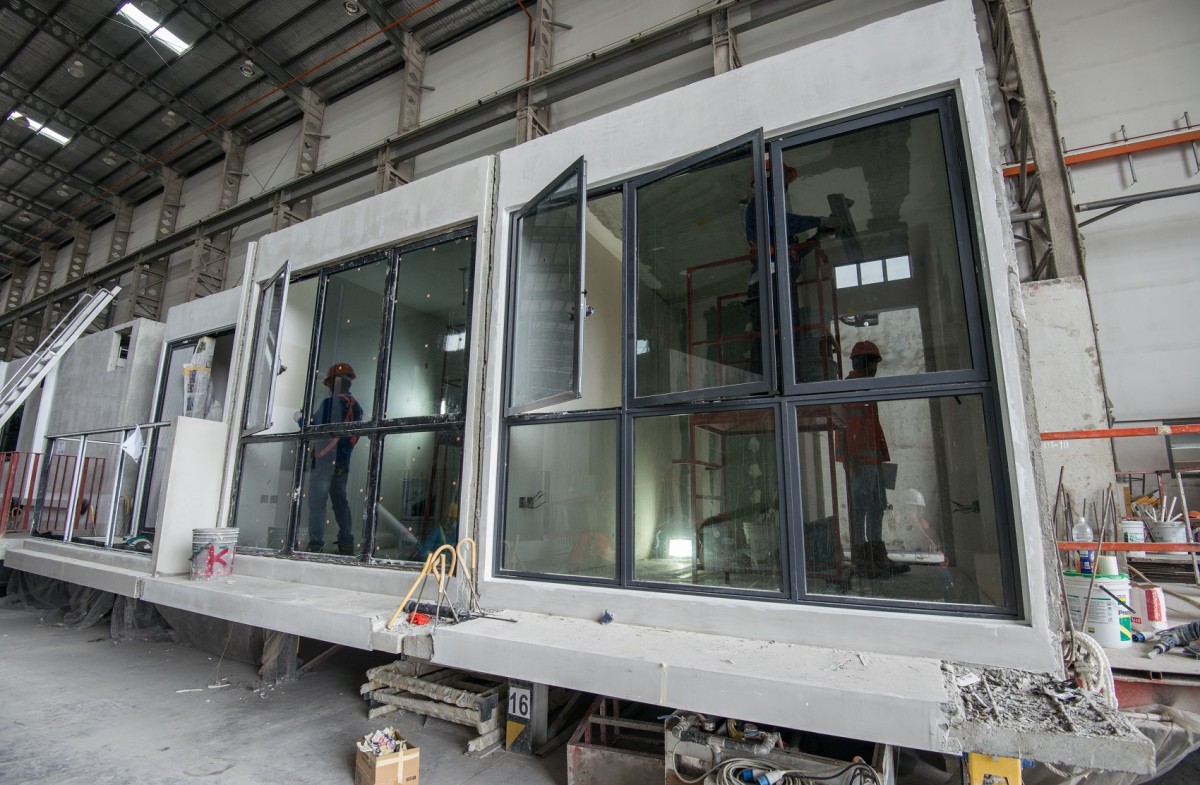 La construcción se dividió en dos fases