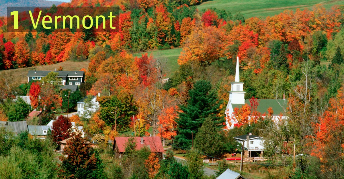 Vermont, EEUU Estos son los lugares del mundo donde te pagan por vivir allí: es hora de hacer las maletas