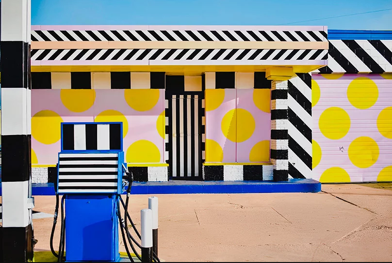 Un ejemplo de arte urbano modernista